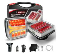 NeaLia Magnetic Wireless Trailer Lights, Rechargeable LED Trailer Light for Towing Truck, Waterproof Tail Tow Lights Kit for