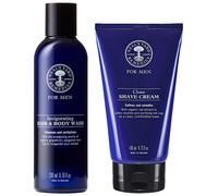Neal's Yard Remedies - Bundles Duo: Invigorating Hair & Body Wash 200ml & Close Shave Cream 140ml for Men