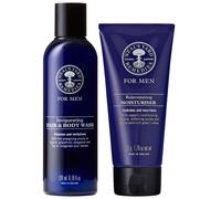 Neal's Yard Remedies - Bundles Duo: Invigorating Hair & Body Wash 200ml & Moisturiser 50g for Women