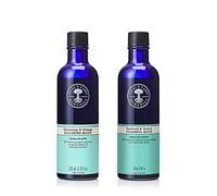Neal's Yard Remedies Foaming Bath Duo - Promote Calmness and Restore Vitality - Seaweed and Arnica (200 ml) and Geranium and Orange (200 ml)