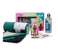 Neamedia Icons Netflix Chill Kit - Squid Game, Official license, Comfort blanket, Collectible figurine, Stainless steel water bottle, Stickers board, Geek gift idea for fans
