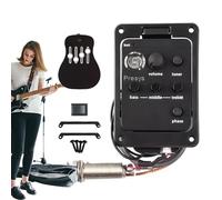 Neamou Acoustic Guitar Preamp - Acoustic Preamp Pickup - Guitar Sound Transceiver, Guitar Preamp Equalizer, Volume Control, Low Battery Indicator For Recordings