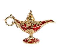 Neamou Arabian Lamp | Classic Vintage Ornaments Metal Craft Aladdin Lamp Wishing Light and Trinket Box - Vintage Legend Engraving Pattern Classic Arabian Costume Props Lamp for Home Decor Aladdin