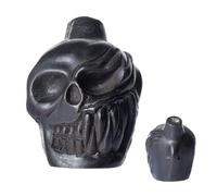 Neamou Authentic Human Sounding Loud Screams, Aztec Death Whistle, 125 DB Bronze Ware Demon Skull, Thunderer War Whistle, With Drawstring Bag, For Day Of The Dead Halloween