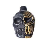 Neamou Authentic Human Sounding Loud Screams, Aztec Death Whistle, 125 DB Bronze Ware Demon Skull, Thunderer War Whistle, With Drawstring Bag, For Day Of The Dead Halloween