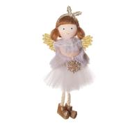 Neamou Christmas Angel Doll,Plush Angel Ornaments for Christmas Tree - Soft Stuffed Angel Doll Craft Fairy Pendant for Home Decor Kids Girl