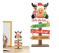 Neamou Christmas Decoration for Home | Standing Christmas Centerpiece Table Indoor,Merry Christmas Wooden Table Centerpieces for Party New Year Winter Holiday