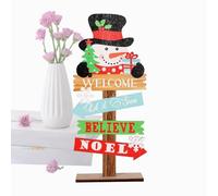 Neamou Christmas Table Decoration Signs | Merry Christmas Table Toppers | Merry Christmas Wooden Table Centerpieces for Party New Year Winter Holiday