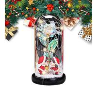 Neamou Christmas Tree Music Box | Christmas Tree in Glass Dome | Battery Operated Christmas Tree in Glass Dome with LED String Lights, Christmas Birthday Girl Women Valentines