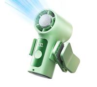 Neamou Cooling Fan Handheld,Small USB Conditioner,with LED Display and Removable Clip 360-Degree Rotation Personal Fan | for Stroller Cruise Vacation Sports Concert