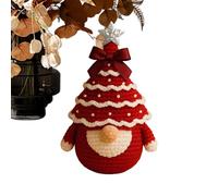 Neamou Crochet Christmas Kit | Knitting Crochet Christmas Tree Gnome Kit - Stress Relief Handmade Crafting Set for School Projects Backyard Relaxation Art Teachers Family Bonding