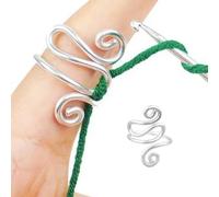 Neamou Crochet Tension for Crocheting, Knitting Crochet Accessories, Adjustable Crochet Rings for Fingers, Crochet Finger Hook for Hand Weaving