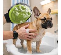 Neamou Dog Shampoo Brush, Pet Washing Brush, Cat Cleaning Massage Gloves for Beach Groomers Bathroom Home Apartment Outdoor Travel Indoor Kittens Puppies