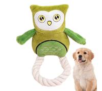 Neamou Dog Squeak Toys - Owl Design SoftInteractive Toy | Puppy Chew Interactive Toys, Rope Plush Dog Toy, Chew Fetch Brain Stimulating Toy, For Small, Medium, And Large Breed