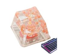 Neamou Dry Flowers Keyboard Keycap - Gypsophila Game Keyboard Keycap, Replacement, Shine Through Translucent Esc Keycap R4 Keycap Eternal Flower