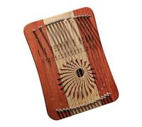 Neamou Lyra Harp Instrument, Professional Wooden Lyra Harp, Music Enthusiasts Reusable Instrument, Chromatic Scale Harp for Stringed Adults Children