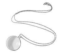 Neamou Magnifying Glass Necklace, 5x Handheld Pocket, Fashion Necklace Pendant, Portable Magnifying Glass for Jewelry, Exploring, Small Print