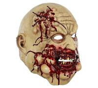 Neamou Men's Face Masque for Role-playing,Horror Latex Butcher Face Masque for Escape Room - Cosplay Decoration Prop for Dress-up Photography Masquerade Carnival Escape Room Drama Performance