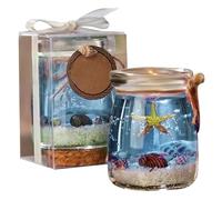 Neamou Nautical Scented Candles, Marine/Mist/Sea Breeze Scent, 1 Pack, Gel Material, Ocean-Themed Decor with Starfish, Stress Relief, Home Decor