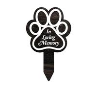 Neamou Pet Memorial Graves Markers,Pet Loss Memorial Garden Stake | Pet Loss Sympathy Plaques Dog Claw Design Garden Grave Decor For Pets Yard Remembrance