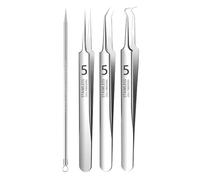 Neamou Pimple Popper Tool Kit, Pimple Remover Kit, Professional Whitehead Popping Removal Tool with Storage Box, Pimple Extractor Tool for Whitehead Comedone