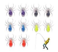 Neamou Spider Fishing Bait, Artificial Spider Swimbait | Fishing Lure for Bass Fishing Spider Lure for Natural Walking Action Topwater Fishing Bait
