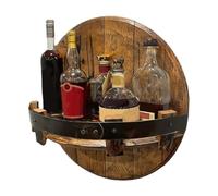 Neamou Wooden Wine Rack Wall Mounted, Bar Shelves For Home Bar, Drinks Cabinet For Living Room, Kitchen Wine Bottle Glass Sideboards, Display Shelf For Collectibles