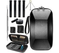 Neapelep Smell Proof Bag with Full Accessories Set, Stylelish Smell Proof Bags Smell Proof Container, Portable Discreet Smell Proof Box Stash Bag, Waterproof Storage Box Gifts, Black, Modern