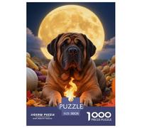 Neapolitan Mastiff 1000 Pieces Jigsaw Puzzles Cute Pets Puzzle for Adults Creative Wall Decoration Educational Toy Age 14+ ForAdults 38x26cm/1000pcs