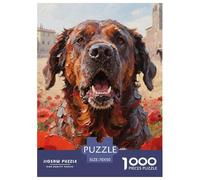 Neapolitan Mastiff 1000 Pieces Jigsaw Puzzles Pet Dog Jigsaw Puzzles for Kids Creative Wall Decoration Birthday Gifts Age 14+ ForAdults 70x50cm/1000pcs