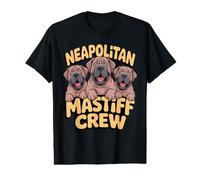 Neapolitan Mastiff Crew Cartoon Pet Puppy Dog Breed Mastino Value Graphic T-Shirt