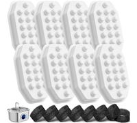 Neareal Official 8 Pack Cat Water Fountain Replacement Filters & Pre-Filter Sponges for 108oz/3.2L Automatic Stainless Steel Pet Fountain Quiet Dog Water Dispenser…