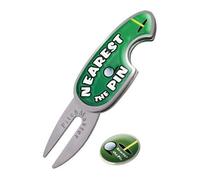 NEAREST THE PIN PITCHMASTER DIVOT TOOL, PITCHMARK REPAIRER BY ASBRI GOLF