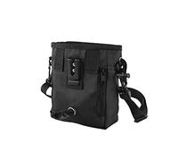 Nearggo Dog Training Pouch | Dog Treat Pouch | Easily Carries Treat Training Bag for Treats, Kibbles, Pet Toys | Built-in Poop Bag Dispense | 3 Ways to Wear (Black)
