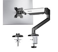 NearHub Single Monitor Arm Desk Mount for13-32 ” Up to 22 lbs Computer Screen,180° Swivel, Tilt +90° to -45°, 360°Rotation,Full Motion Adjust with C Clamp and Grommet Base,VESA Mount 75mm/100mm