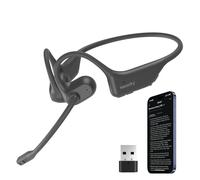 NEARITY MemPod Pro 2S Open Ear Bluetooth Headphones with Microphone, ChatGPT Transcription & Summary Dongle App Control 5 Languages for Talks, Meetings, Calls
