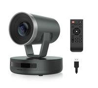 NEARITY V410 NDI PTZ Camera, 2K 10x Hybrid Zoom Video Conference Webcam, AI-Powered Noise Cancellation, 4 Preset Positions, 350° Pan&60° Tilt, 120° FOV, Remote Control for Zoom/Teams/Google Meet
