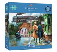 Nearly Home | 1000 Piece Jigsaw Puzzle | Nostalgic Train Puzzle | Sustainable Jigsaw Puzzle for Adults | Premium 100% Recycled Board | Great Gift for Adults | Gibsons Games