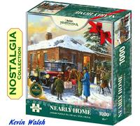 NEARLY HOME Nostalgia at Christmas Snow Kevin Walsh Art Jigsaw 1000pc K34001