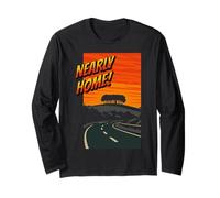 Nearly Home s Almost There s Cornwall s Devon Border View Long Sleeve T-Shirt