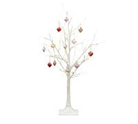 Nearly Natural 3ft. Pre-Lit Artificial Valentine's Day Twig Tree with 40 Warm White LED Lights and Heart Ornaments