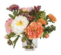 Nearly Natural 4689 Mini Peony Silk Arrangement,Assorted