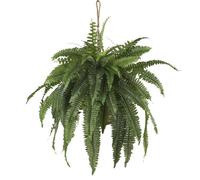 Nearly Natural 6774 22in. Large Boston Fern Hanging Basket,Green