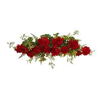 NearlyNatural 4574 32â€ Geranium and Berry Swag,Red