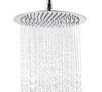NearMoon Rain Shower Head, Ultra-Thin Design-Pressure Boosting, Awesome Some Experience, High Flow Stainless Steel Rainfall Head (12 Inch, Chrome Finish)