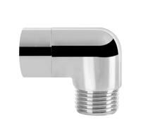 NearMoon Shower Elbow Adapter, Solid Brass 1/2" Shower Arm Extension for Connecting Shower Head, 90 Degree (Chrome Finish)
