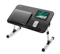 Nearpow Laptop Bed Tray Table, Adjustable Laptop Bed Stand, Portable Standing Table with Foldable Legs, Foldable Lap Tablet Table for Sofa Couch Floor - Medium Size