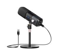 NearStream AM25X USB/XLR Condenser Mic with Boom Stand-Studio Recording Microphone Kit, One-Tap Mute, Noise Reduction & Monitoring for Indoor Podcasting, Streaming, and PC/Audio Mixer/PS5/PS4 Gaming