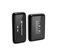 NearStream Wireless Lavalier Microphone for iPhone/Android/Camera/PC | AI Noise Cancellation, 7H Battery Life, 656ft Transmission, LCD Display, Wireless Lapel Microphone for Streaming, Recording
