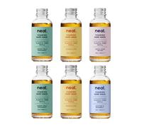 Neat Foaming Hand Wash Refills 6x30ml (2x Green Tea & Bergamot, 2x Mango & Fig, 1x Sweet Rose Water, 1x Cotton & Bluebell) - Dermatologically Approved Hand Soap - Suitable for Sensitive Skin